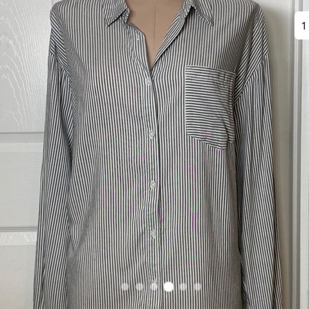 Striped button up
